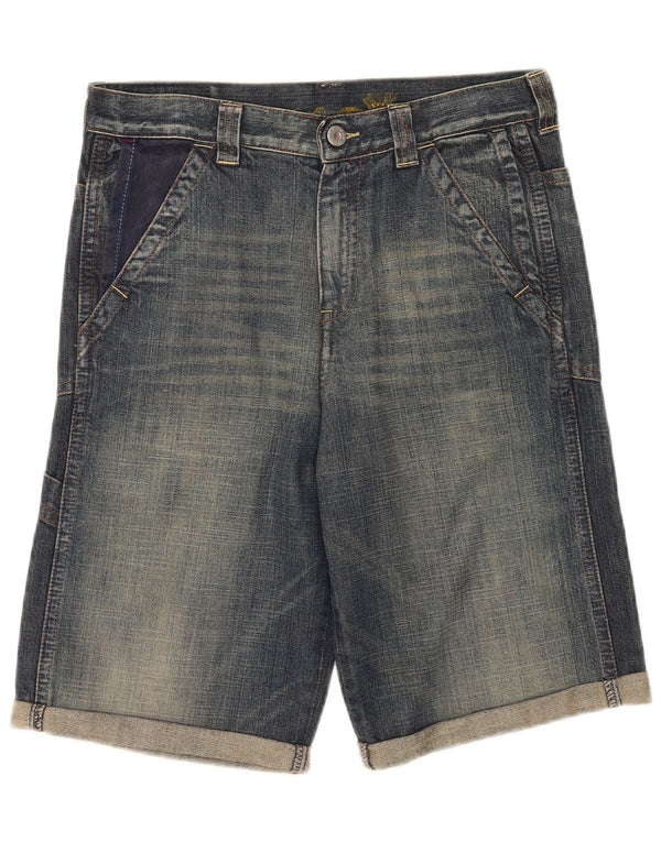 REPLAY Boys Denim Shorts 11-12 Years W29  Navy Blue Cotton