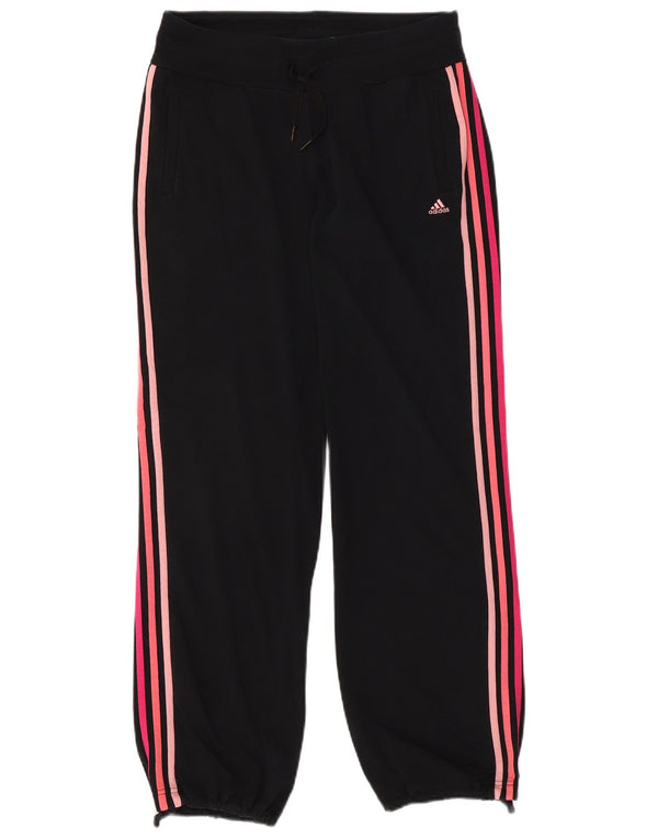 Adidas Womens Climalite Tracksuit Trousers Joggers UK 12/14 Medium Black