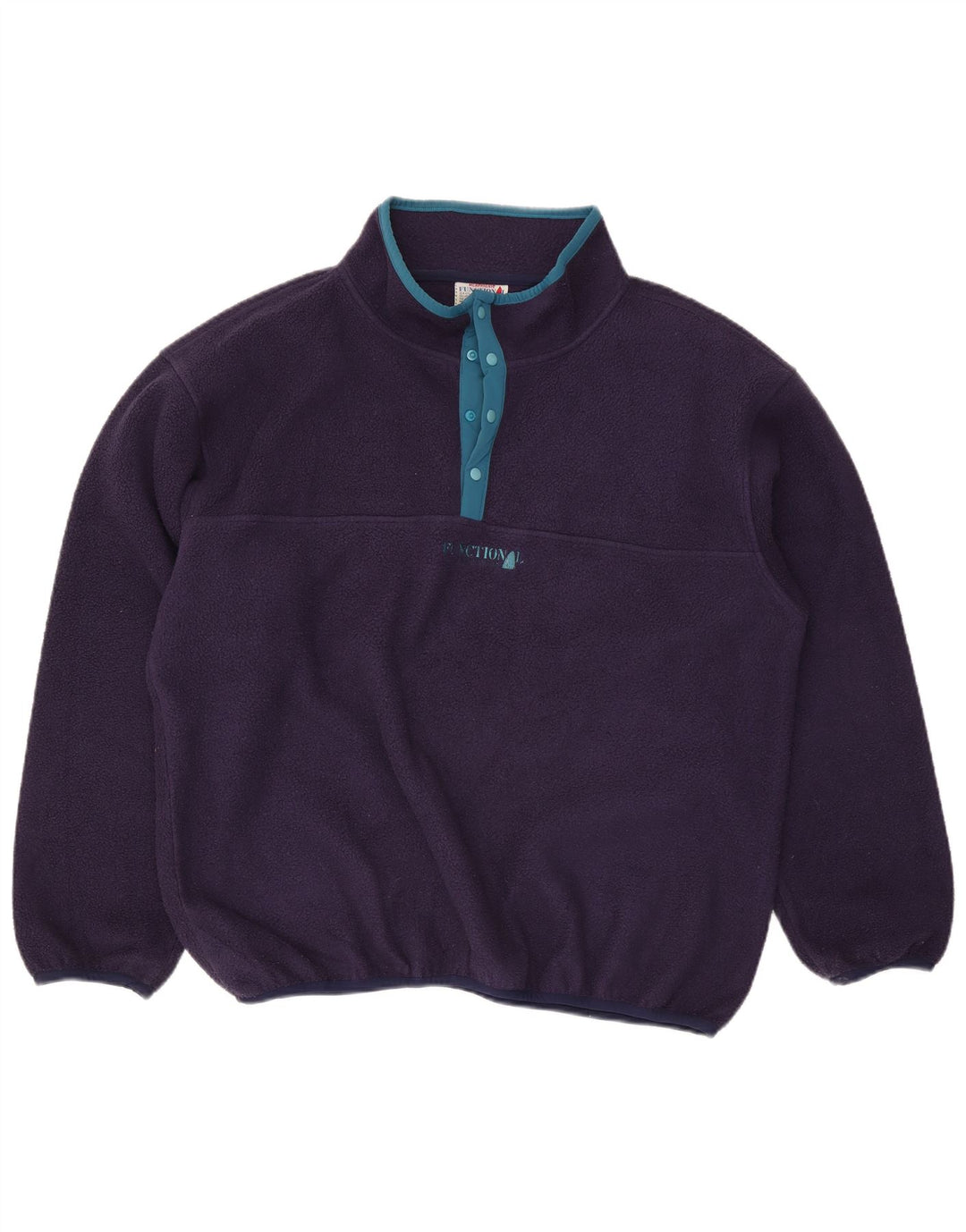 Murphy & Nye Mens Button Neck Fleece Jumper 2XL Navy Blue