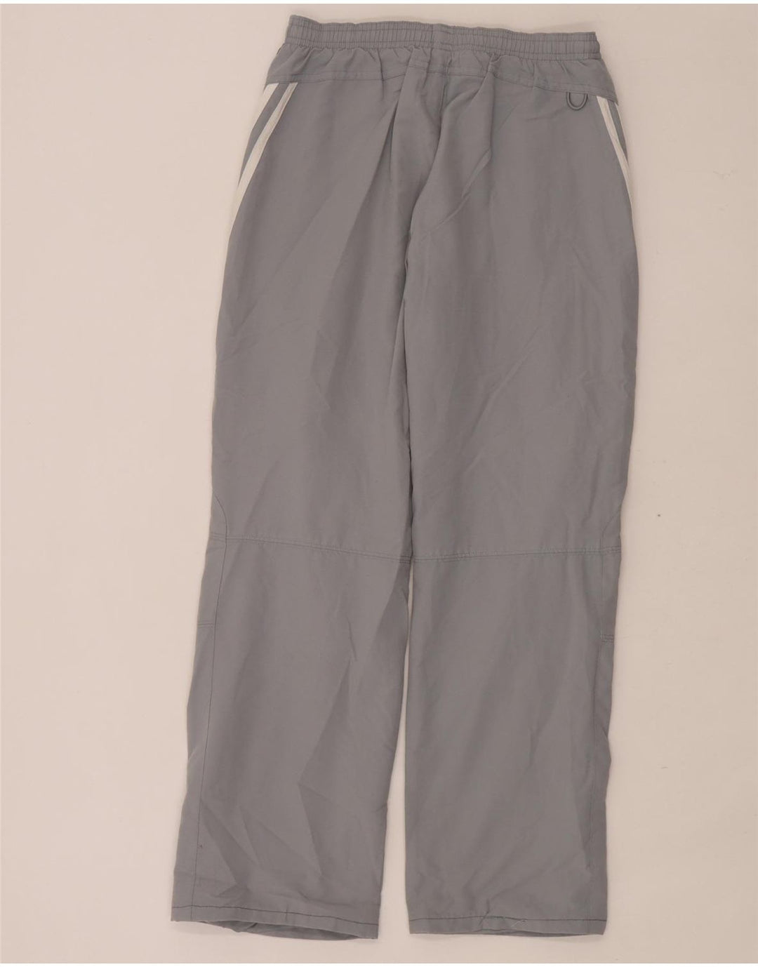 Adidas Boys Tracksuit Trousers 11-12 Years Grey Polyester