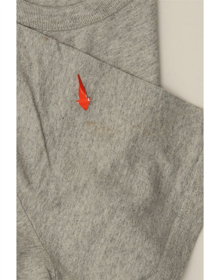 CHAMPION Mens Heritage T-Shirt Top Large Grey Flecked Cotton