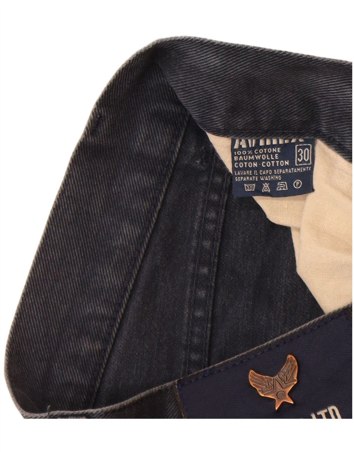 Avirex Mens Straight Jeans W30 L31  Navy Blue Cotton