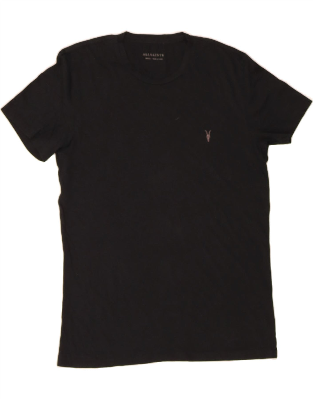 ALL SAINTS Mens T-Shirt Top Small Black Cotton Vintage All Saints and Second-Hand All Saints from Messina Hembry 