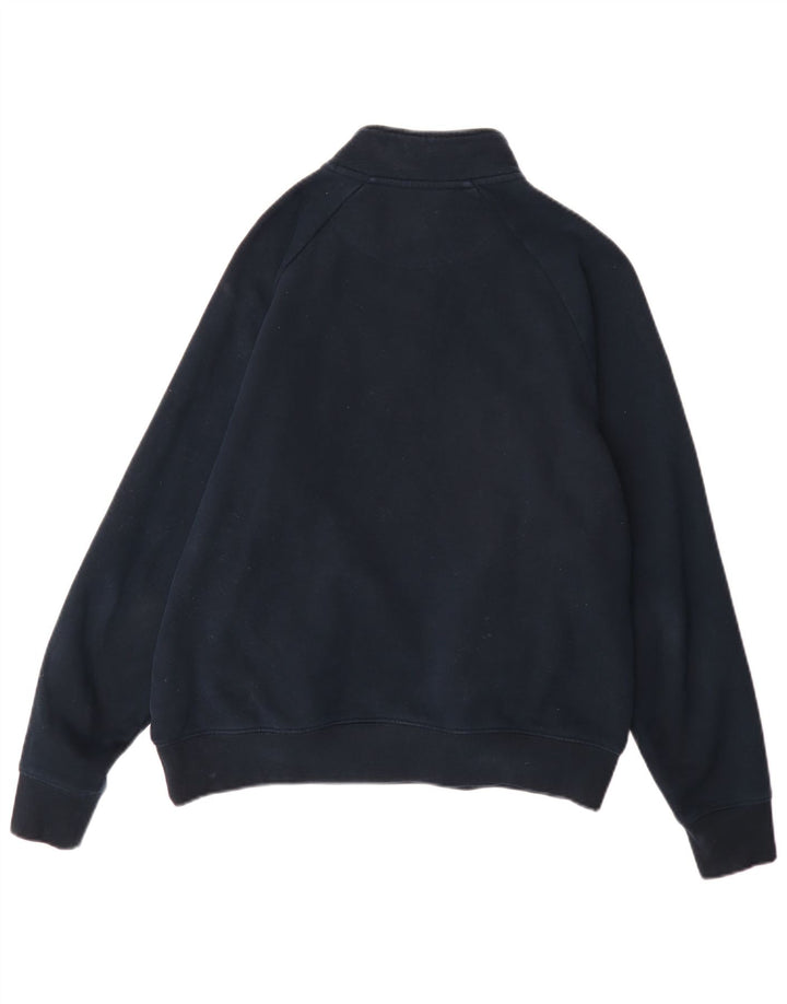 Marks & Spencer Mens 1/4 Zip Regular Fit Sweatshirt Jumper Medium Navy Blue