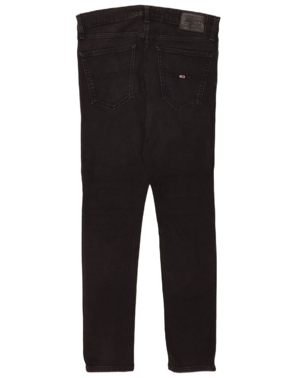 Tommy Hilfiger Mens Skinny Jeans W32 L32 Black Cotton