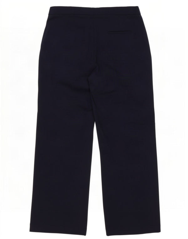 Zara Womens Pegged Casual Trousers Large W30 L32 Navy Blue Polyester