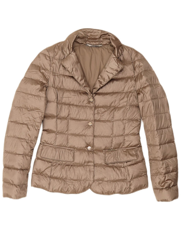 Liu Jo Womens Padded Jacket IT 42 Medium Gold Polyester