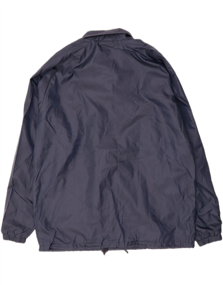 CHAMPION Mens Rain Jacket UK 42 XL Navy Blue Polyester