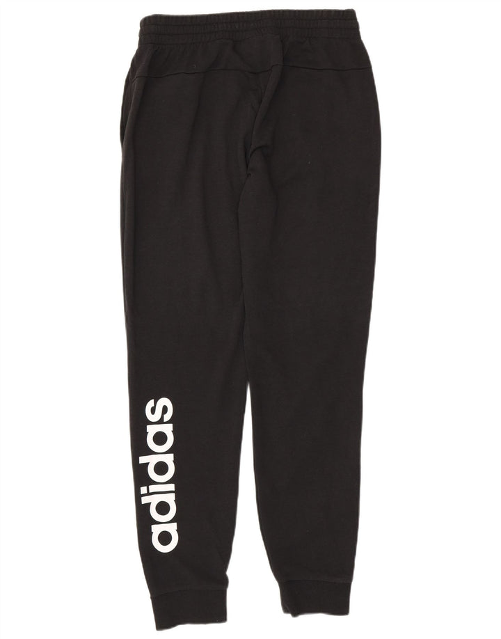 ADIDAS Womens Graphic Tracksuit Trousers Joggers UK 12/14 Medium Black