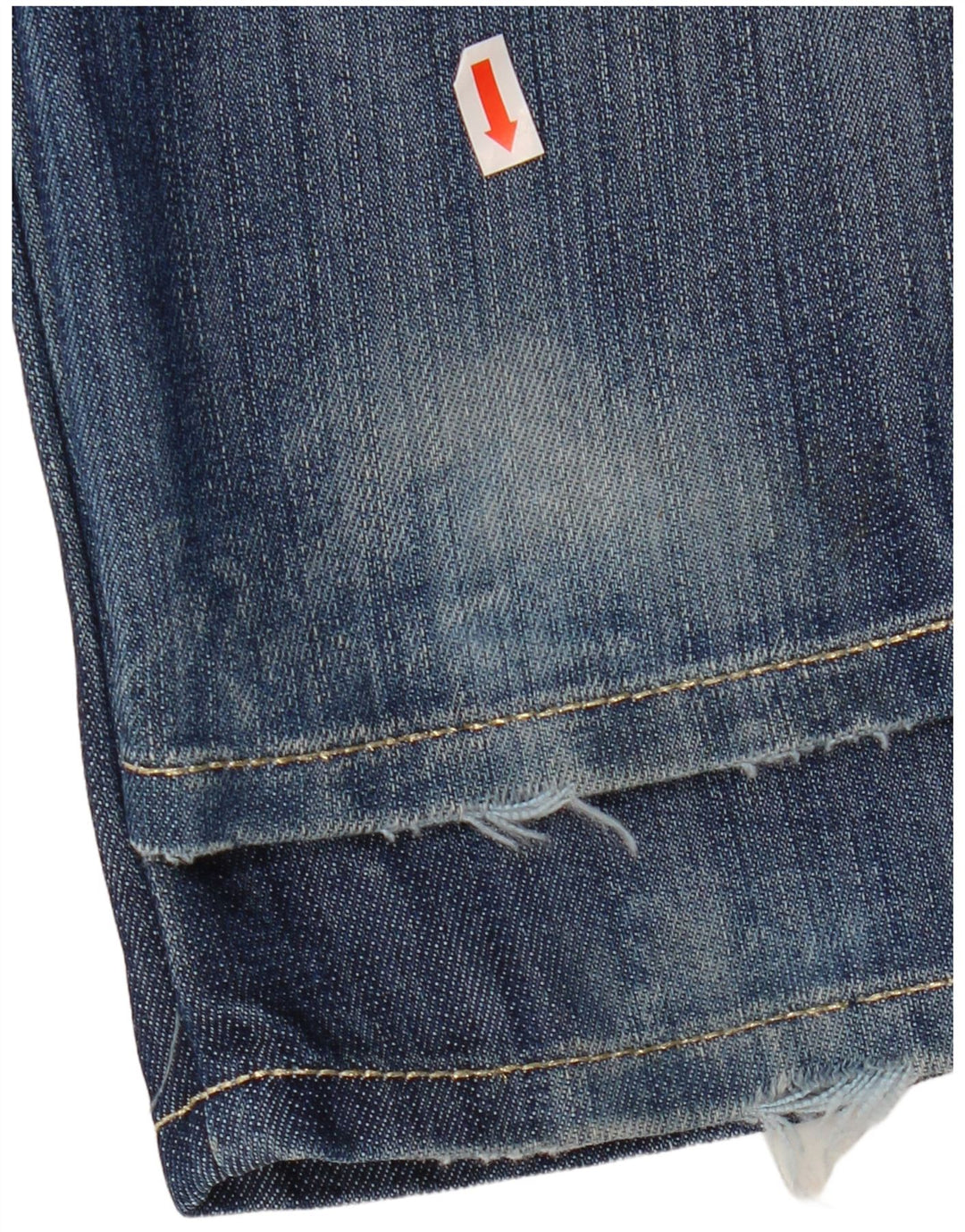 GUESS Womens Pismo Straight Jeans W31 L33 Blue Cotton