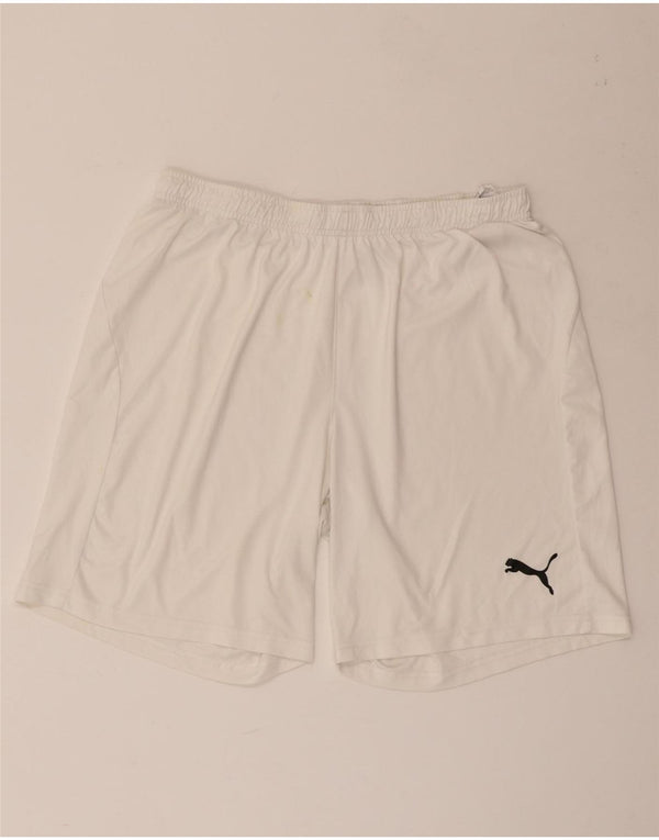 Puma Mens Sport Shorts Large White Polyester