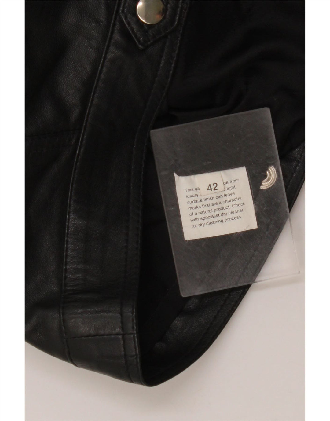 VINTAGE Womens High Waist Mini Leather Skirt IT 42 Medium W26  Black