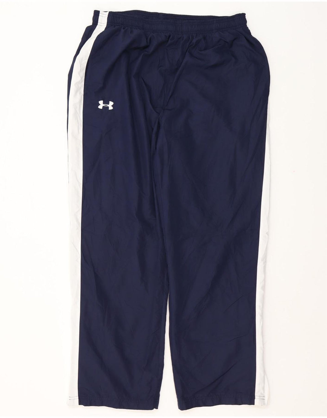 Under Armour Mens Tracksuit Trousers XL  Navy Blue Colourblock Polyester