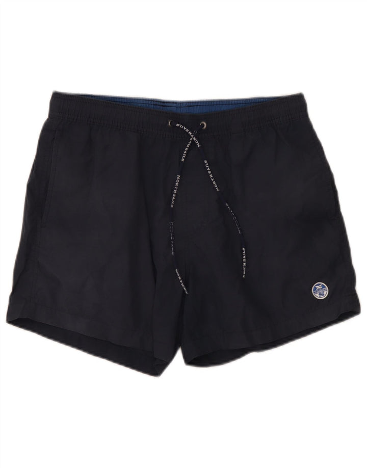 North Sails Mens Swimming Shorts Medium  Navy Blue Cotton