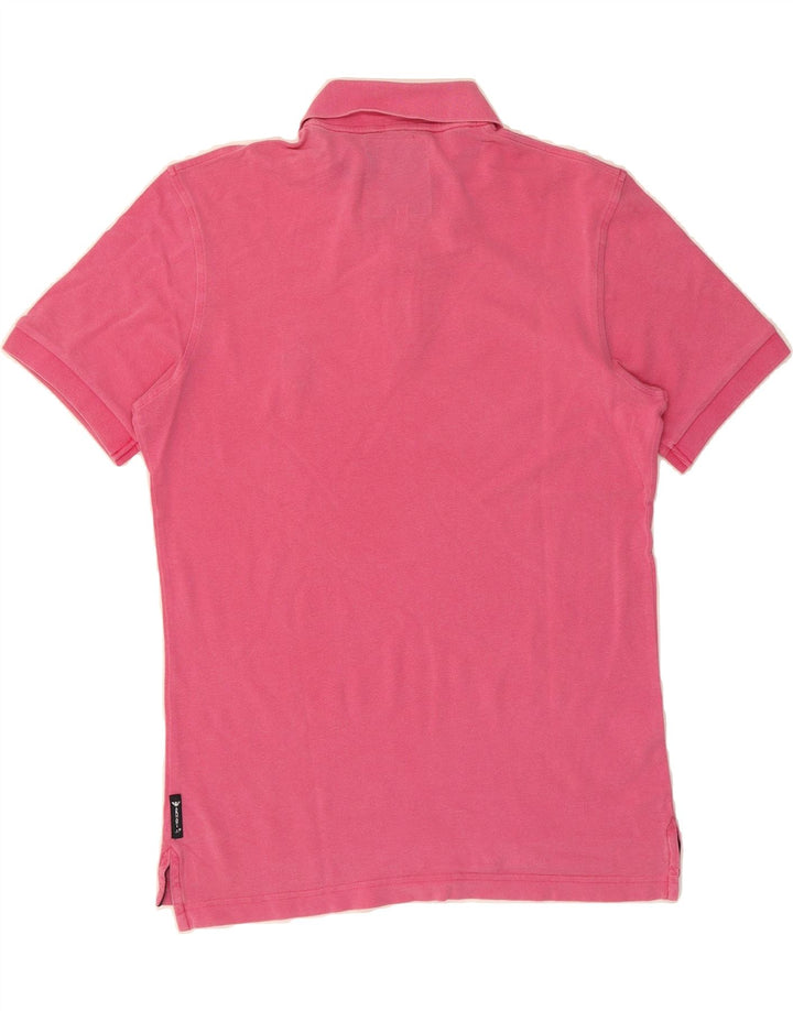 ARMANI JEANS Mens Polo Shirt Medium Pink Vintage Armani Jeans and Second-Hand Armani Jeans from Messina Hembry 