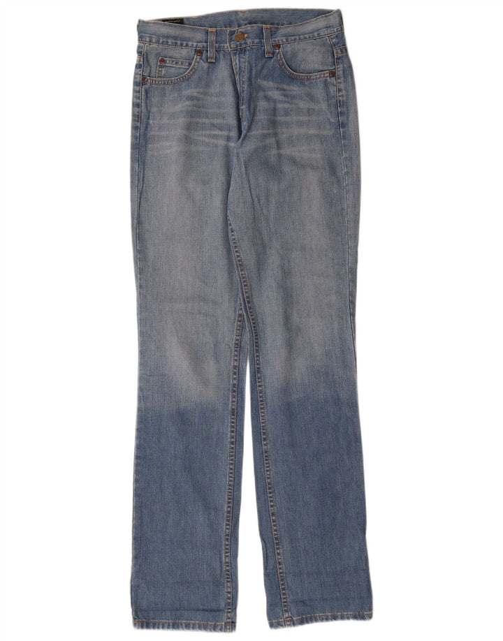 LEE Womens Straight Jeans W30 L33 Blue Cotton