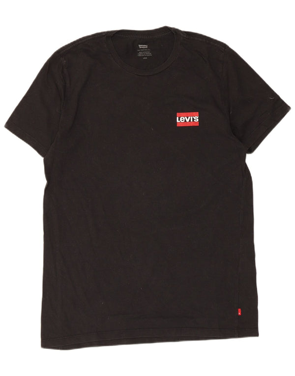 Levi's Mens T-Shirt Top Large Black Cotton