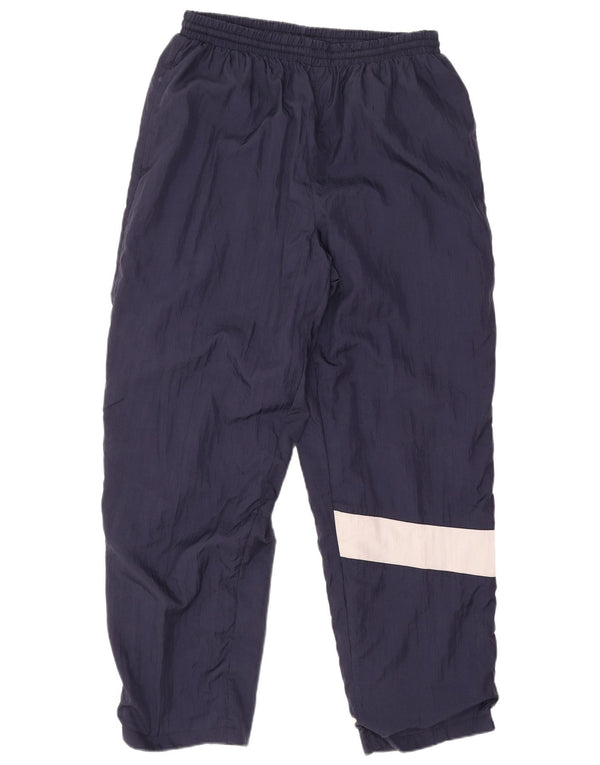 Vintage Mens Waterproof Trousers UK 38/40 Medium Navy Blue Colourblock