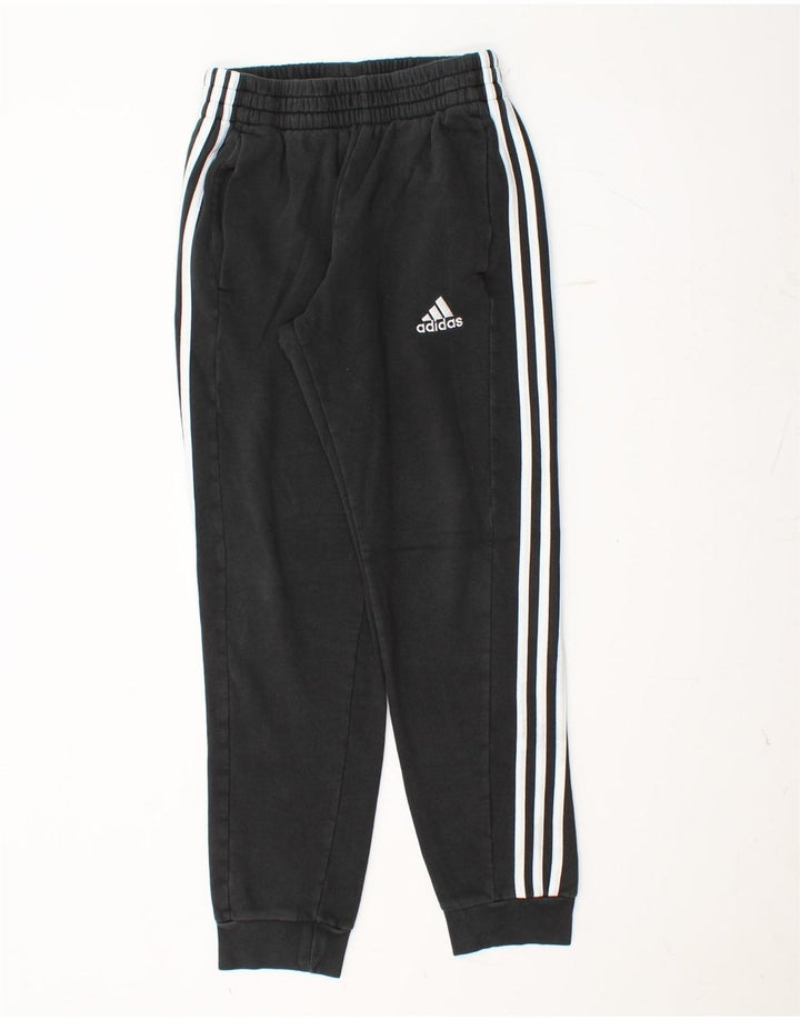 ADIDAS Mens Tracksuit Trousers Joggers Small  Black Cotton