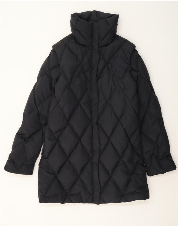 Armani Jeans Womens Padded Coat UK 14 Large Navy Blue Polyamide