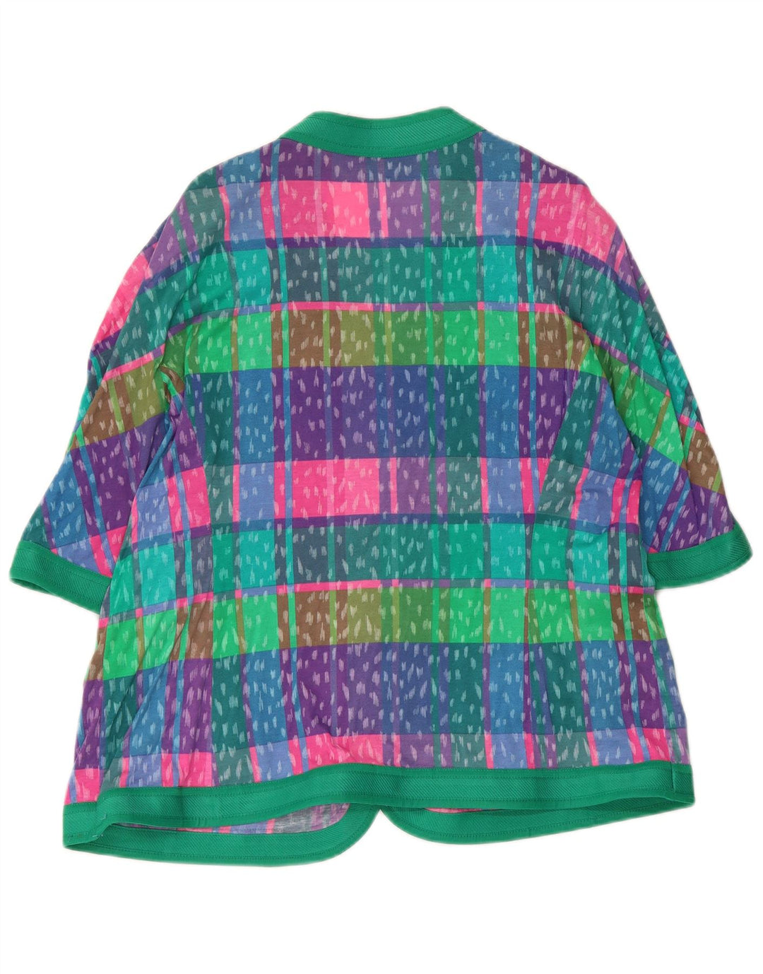Liola Womens 4 Button Blazer Jacket UK 16 Large Multicoloured Check