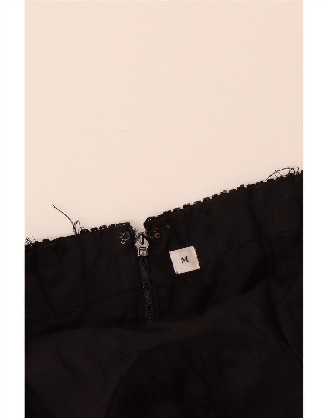 VINTAGE Womens Halter Dress UK 12 Medium Black