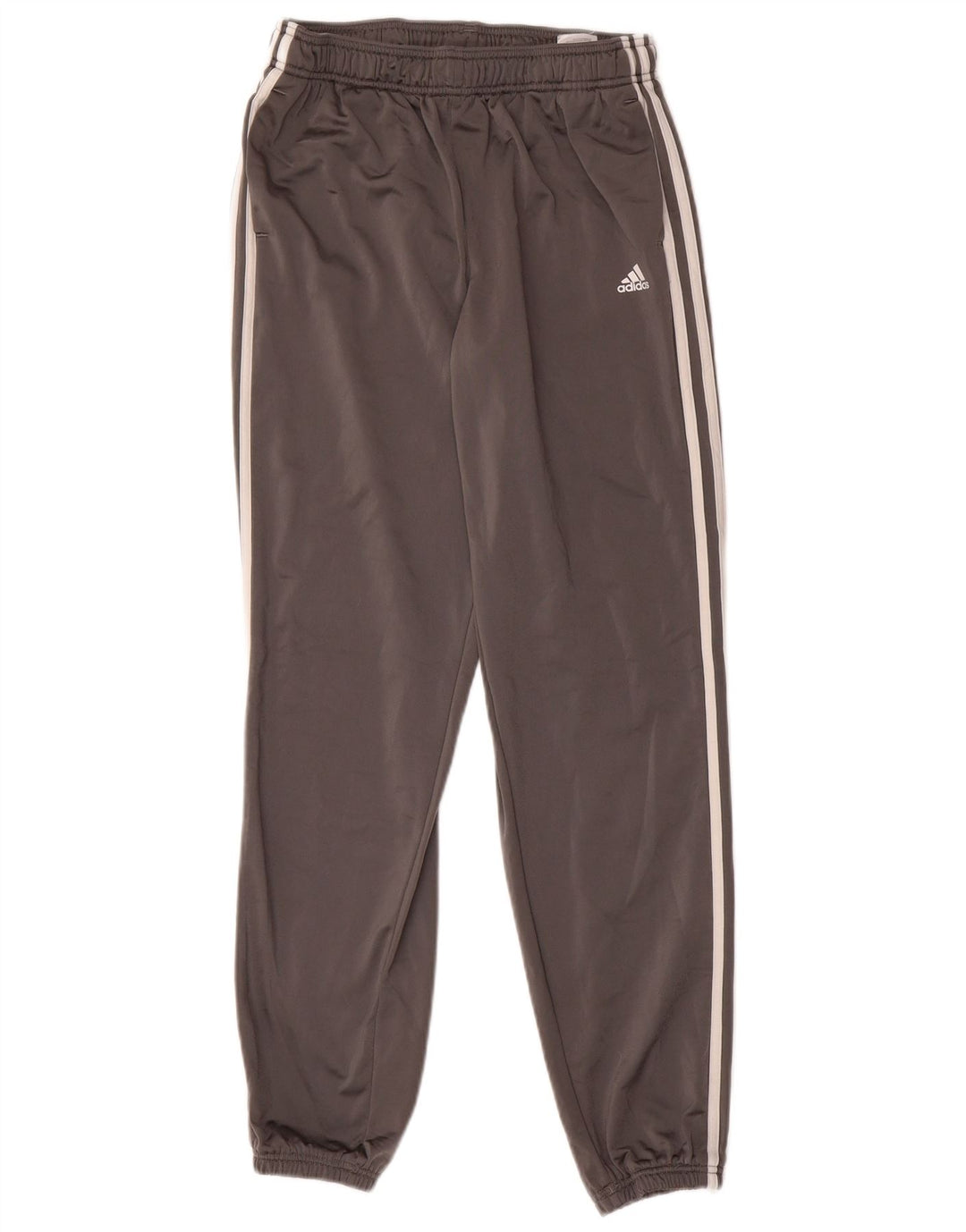 ADIDAS Boys Tracksuit Trousers Joggers 15-16 Years  Grey Polyester