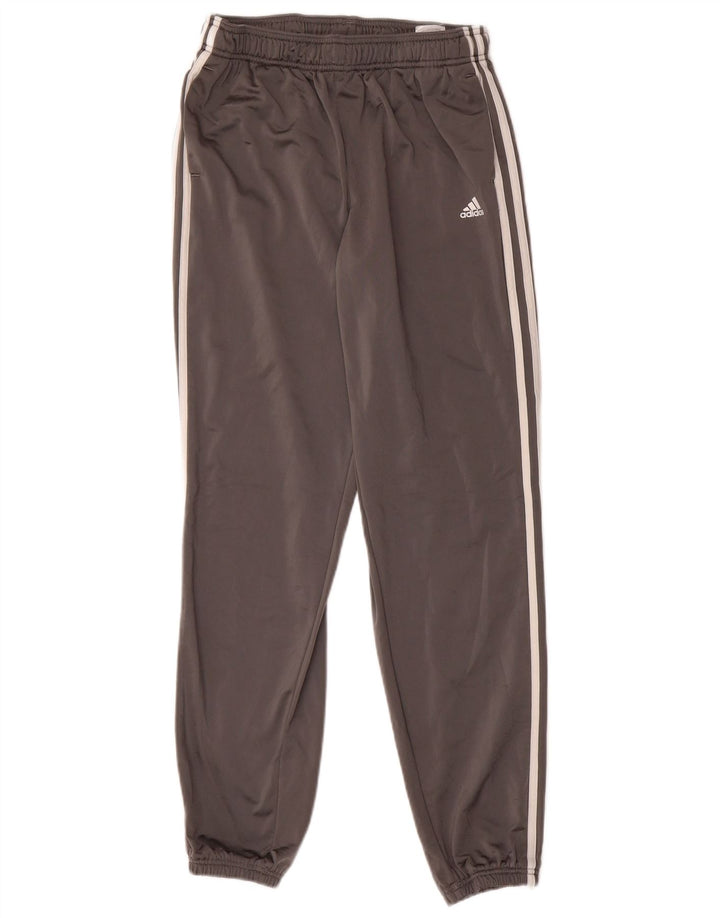 ADIDAS Boys Tracksuit Trousers Joggers 15-16 Years  Grey Polyester