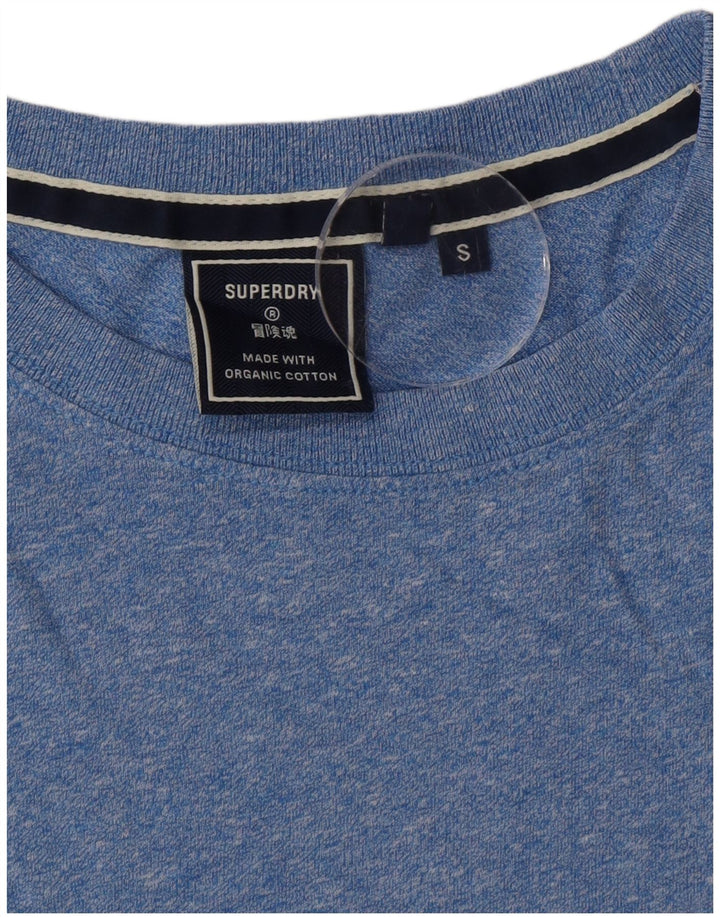 Superdry Mens T-Shirt Top Small Blue Cotton