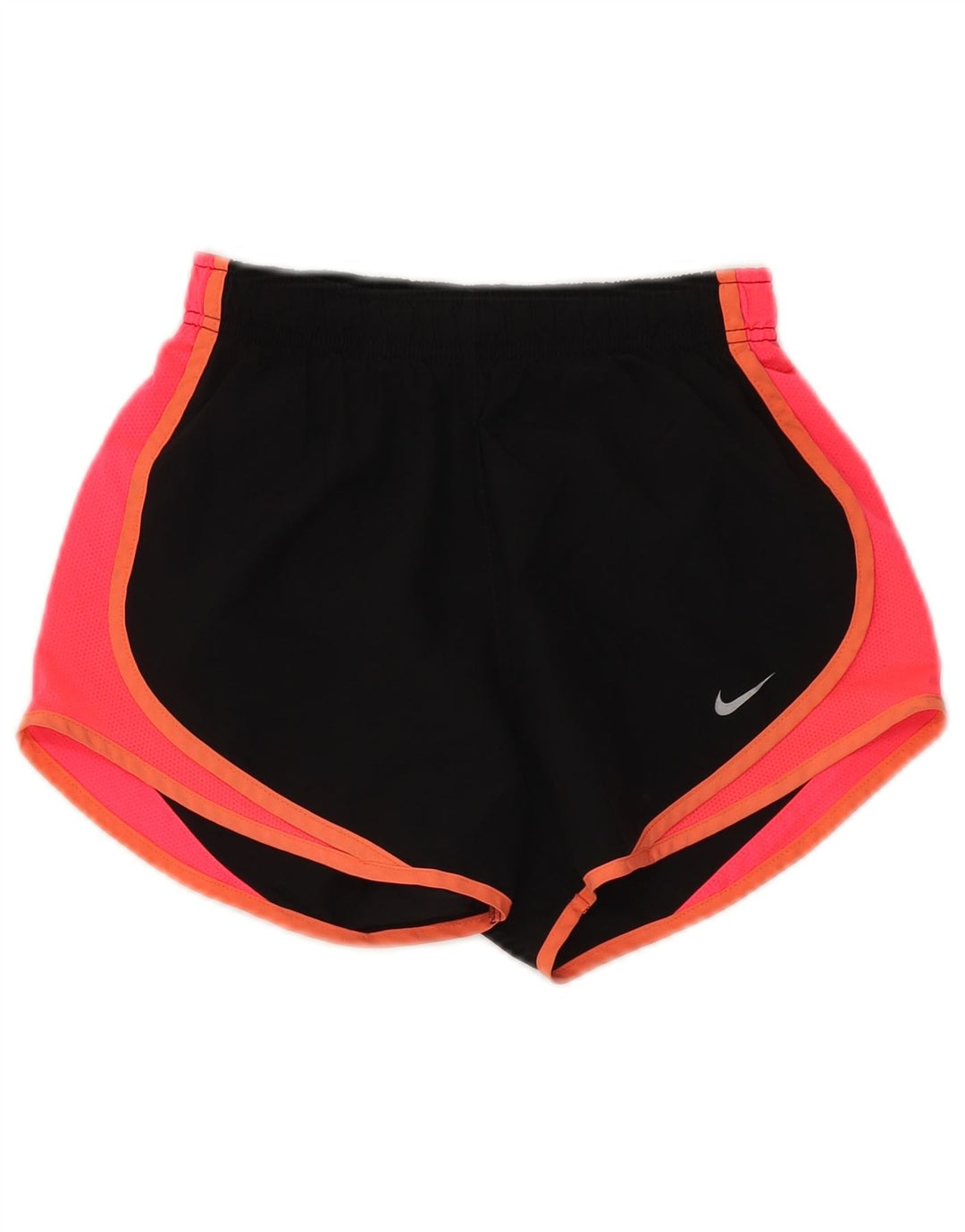 Nike Womens Sport Shorts UK 6 XS  Black Colourblock Polyester
