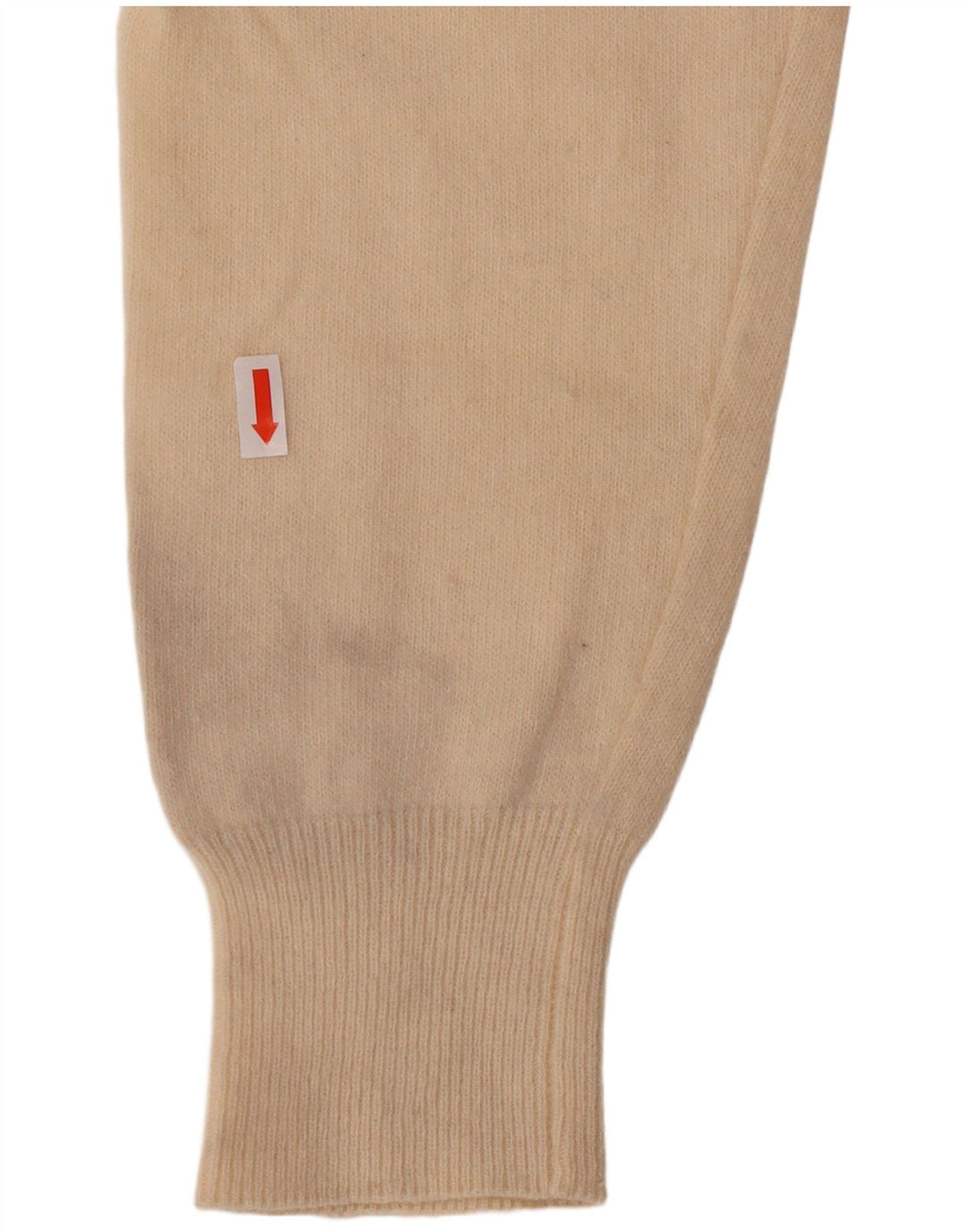 Kappa Mens V-Neck Jumper Sweater XL Off White Lambswool