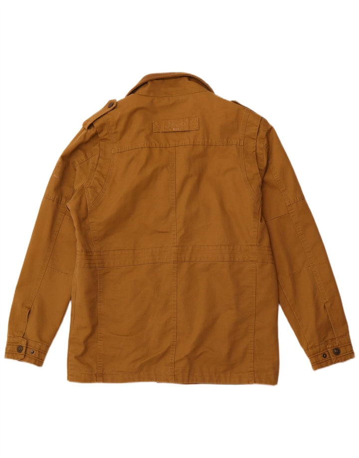 Jeep Rich Mens Military Jacket UK 42 XL Brown