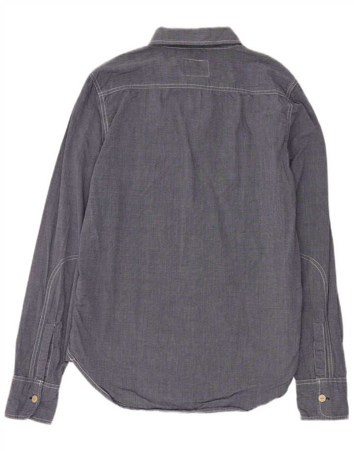 Superdry Mens Shirt Medium Blue Cotton