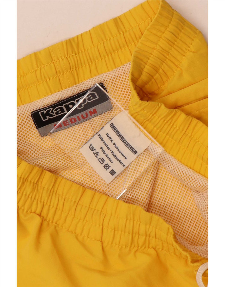 Kappa Mens Swimming Shorts Medium Yellow Polyester