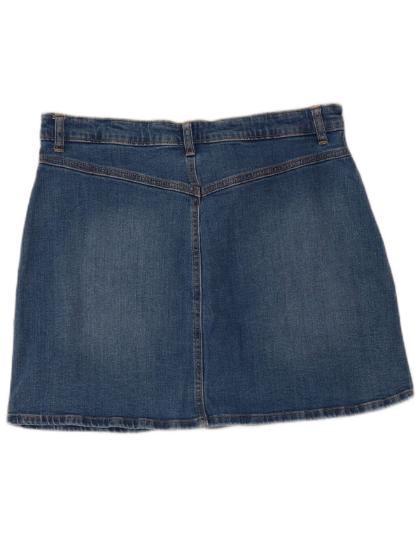 Gap Womens Mini Denim Skirt UK 16 Large W34 Blue Cotton