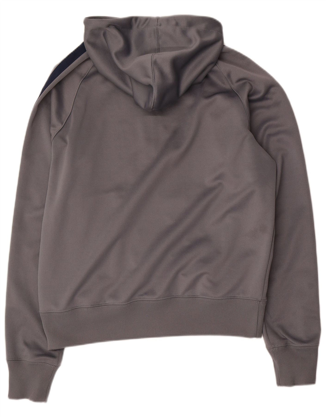 Nike Mens Zip Hoodie Sweater Medium Grey Colourblock Polyester