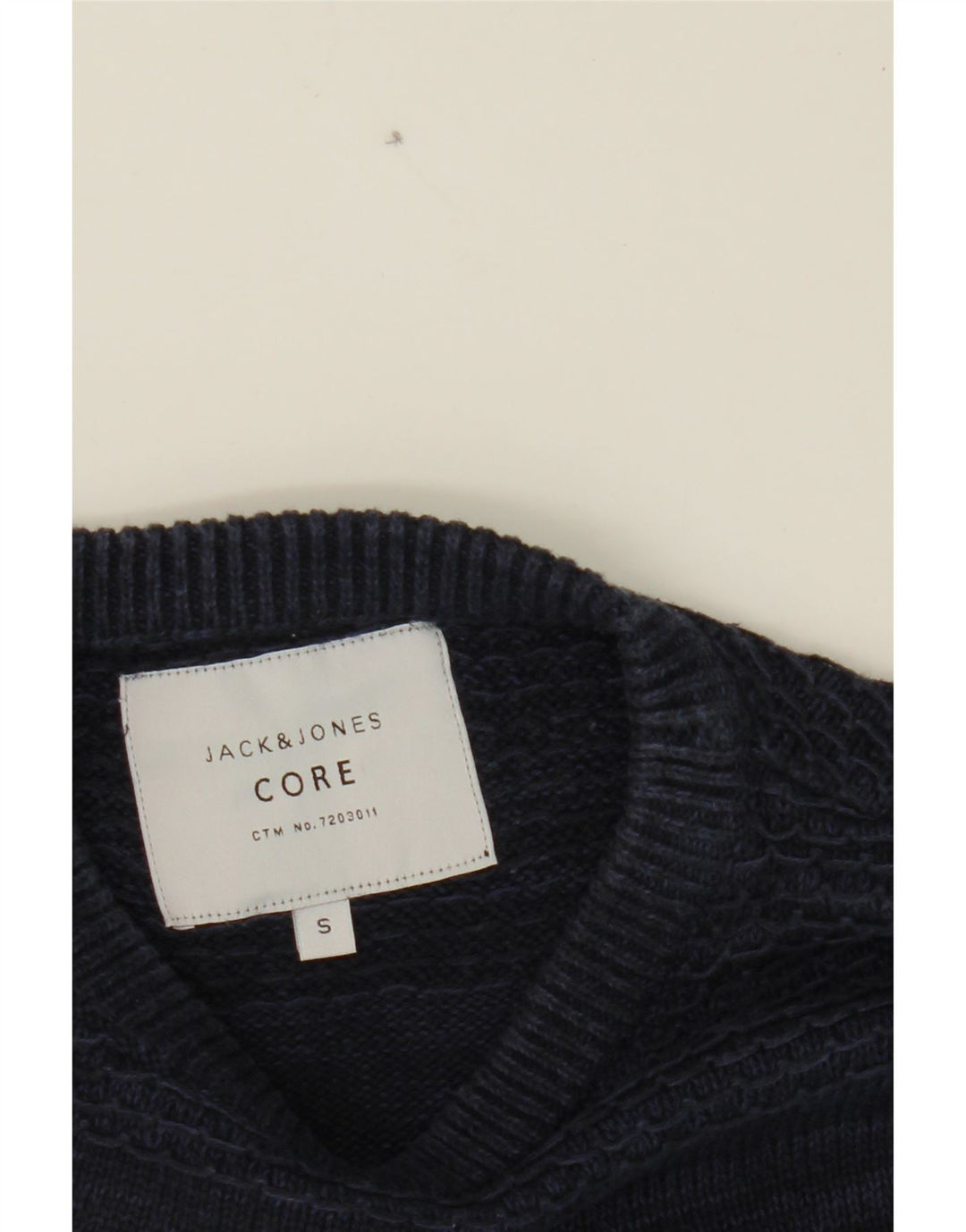 JACK & JONES Mens Crew Neck Jumper Sweater Small Multicoloured Striped Vintage Jack & Jones and Second-Hand Jack & Jones from Messina Hembry 