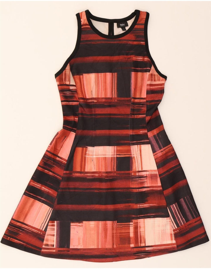 MOSSIMO Womens Sleeveless A-Line Dress UK 6 XS Red Check Polyester Vintage Mossimo and Second-Hand Mossimo from Messina Hembry 