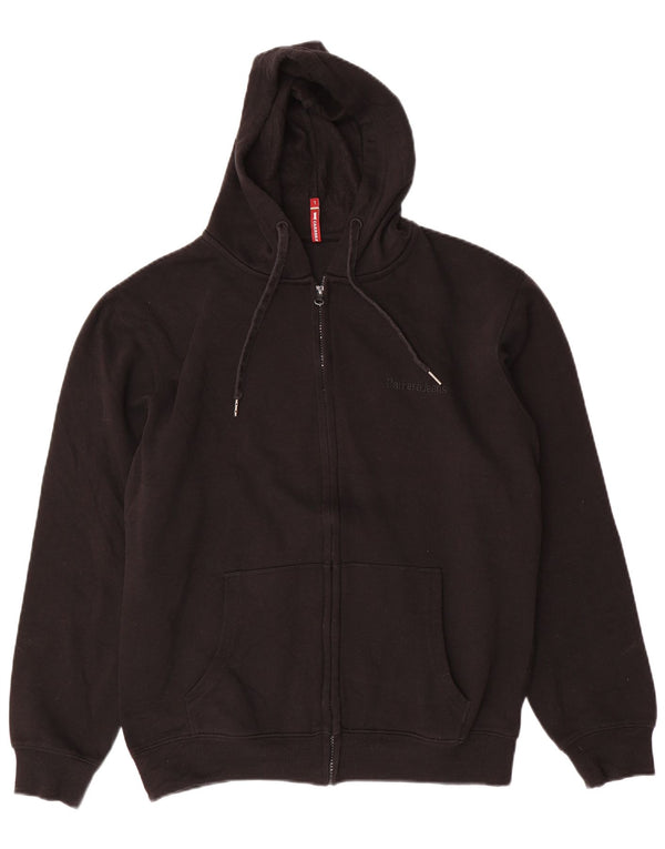 CARRERA Mens Zip Hoodie Sweater Large Black Polyester
