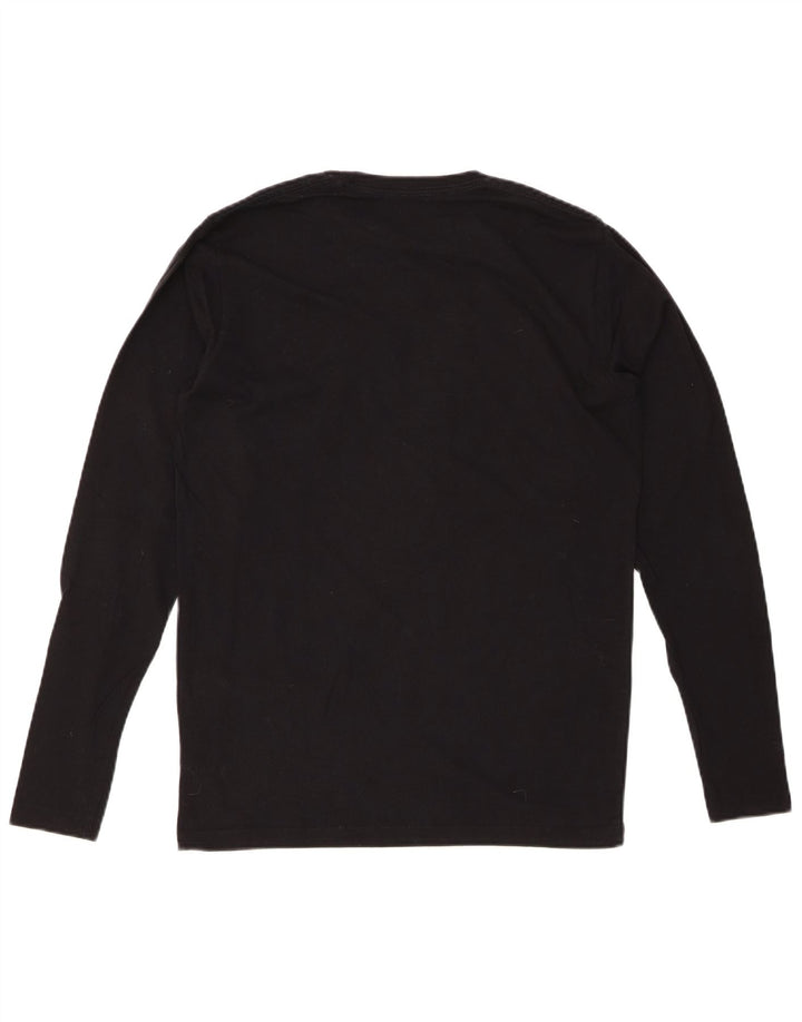 PEPE JEANS Mens Graphic Top Long Sleeve Small Black
