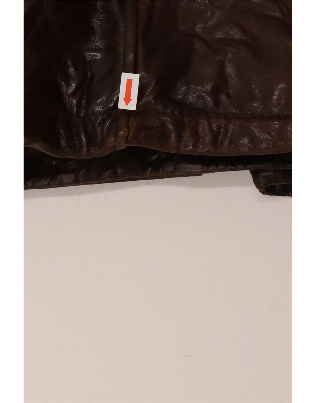 Vintage Mens Leather Jacket IT 54 2XL Brown Leather