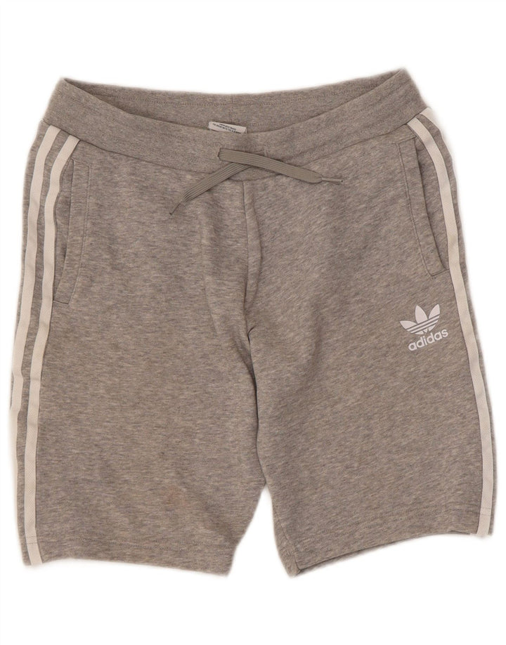 ADIDAS Mens Sport Shorts Small  Grey Cotton