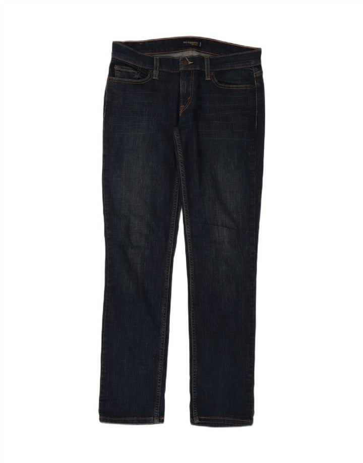 LEVI'S Womens 524 Super Low Slim Jeans US 9 Medium W30 L32 Blue Cotton