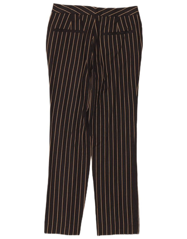 MASSIMO DUTTI Womens High Waist Chino Trousers EU 38 Small W28 L28 Black