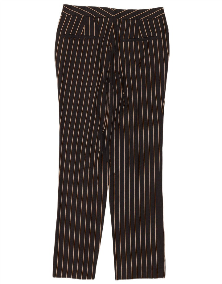 MASSIMO DUTTI Womens High Waist Chino Trousers EU 38 Small W28 L28 Black