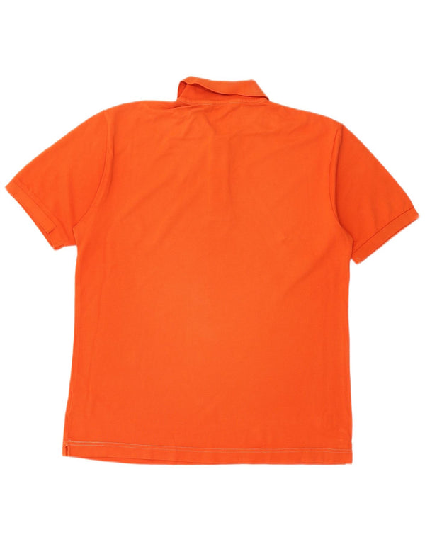 Kappa Mens Polo Shirt Large Orange Cotton
