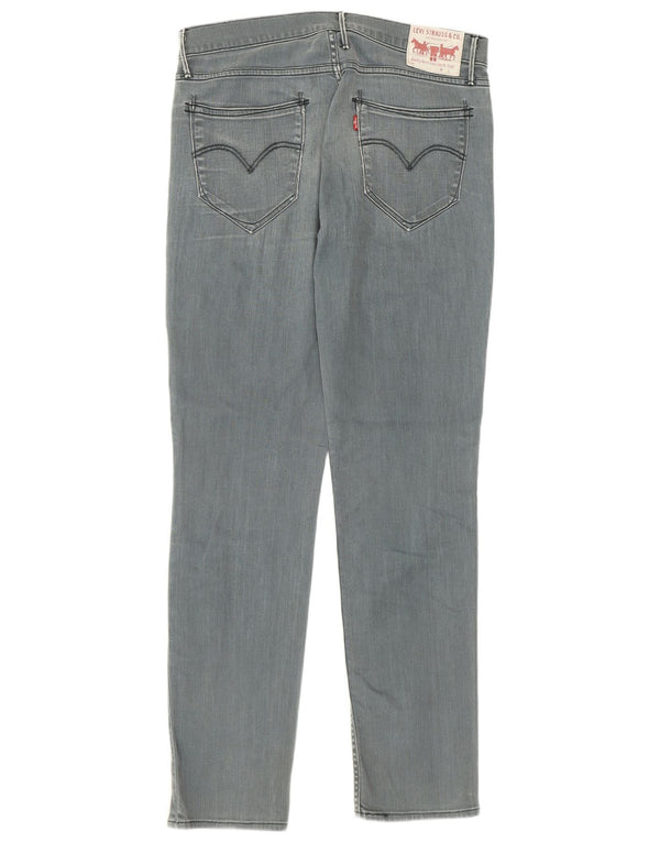 Levi's Mens Slim Jeans W33 L34 Grey Cotton