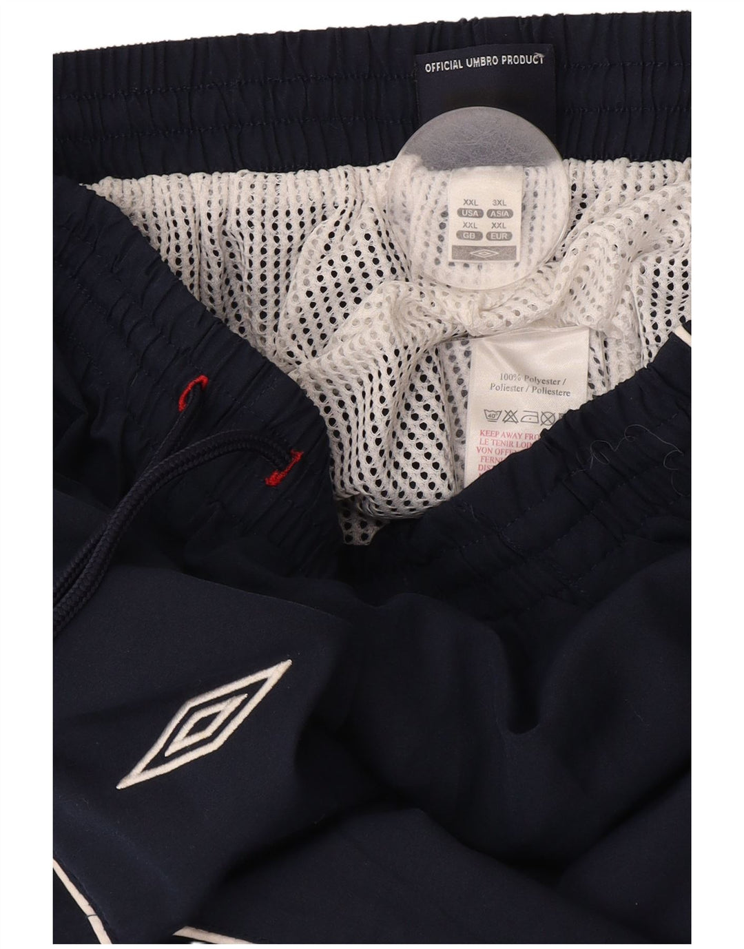 Under Armour Mens Bermuda Sport Shorts 2XL Navy Blue Polyester