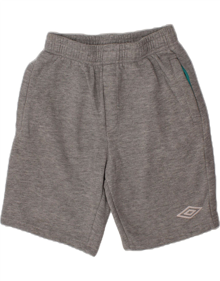 UMBRO Boys Sport Shorts 9-10 Years  Grey Cotton Vintage Umbro and Second-Hand Umbro from Messina Hembry 