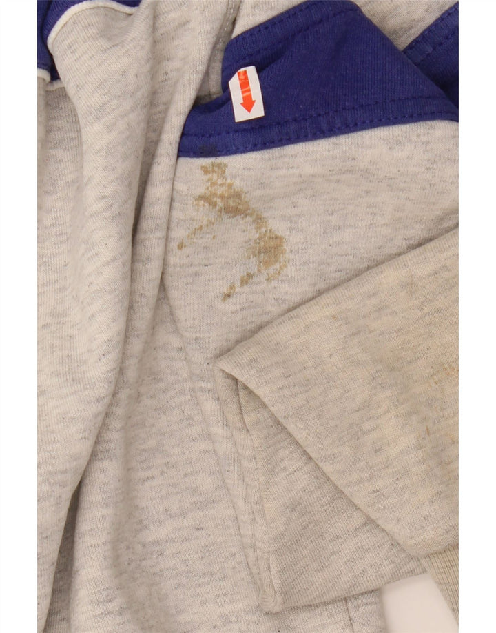 ASICS Mens Graphic Tracksuit Top Jacket XL Grey Colourblock